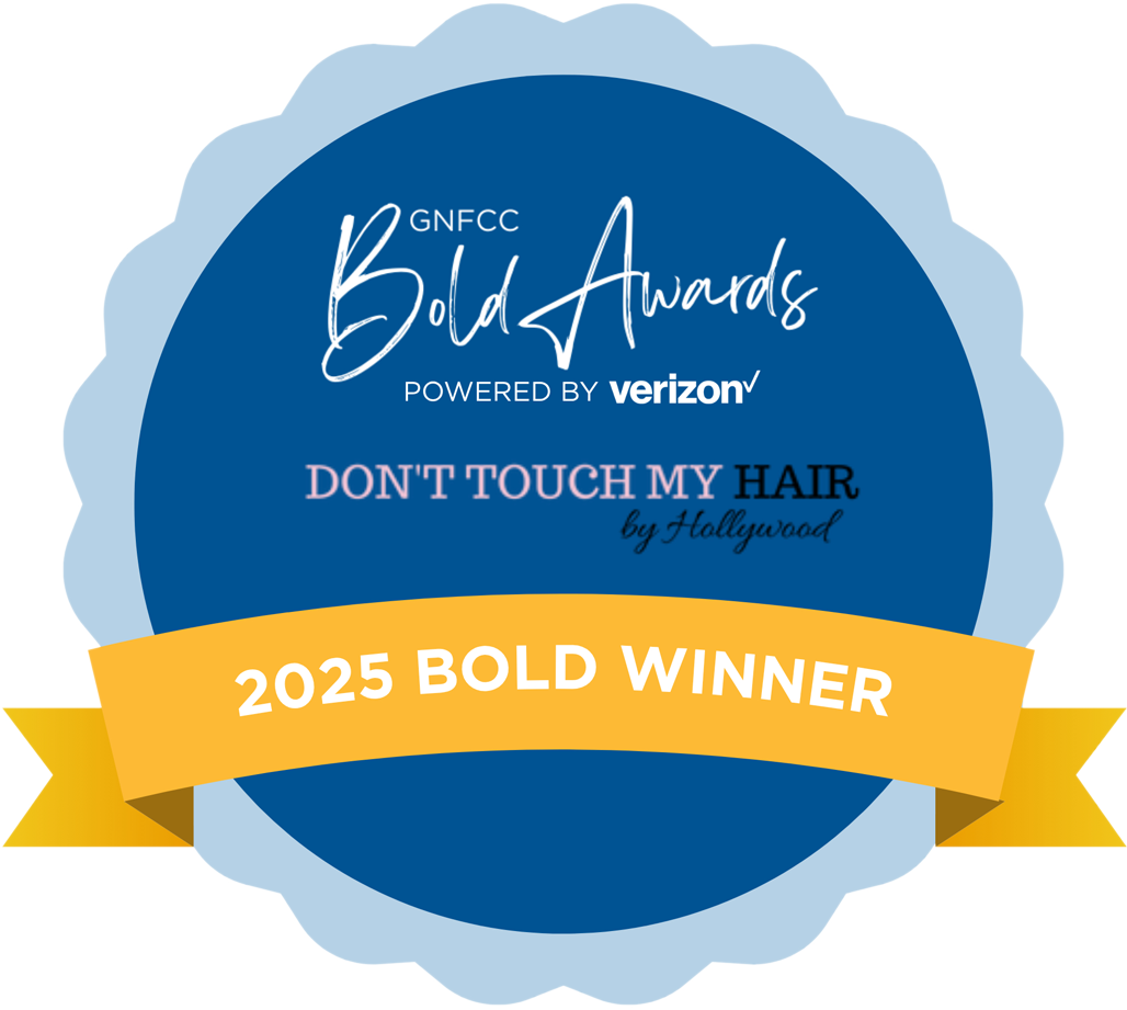 2025 Bold Winner badge Don't Touch My Hair